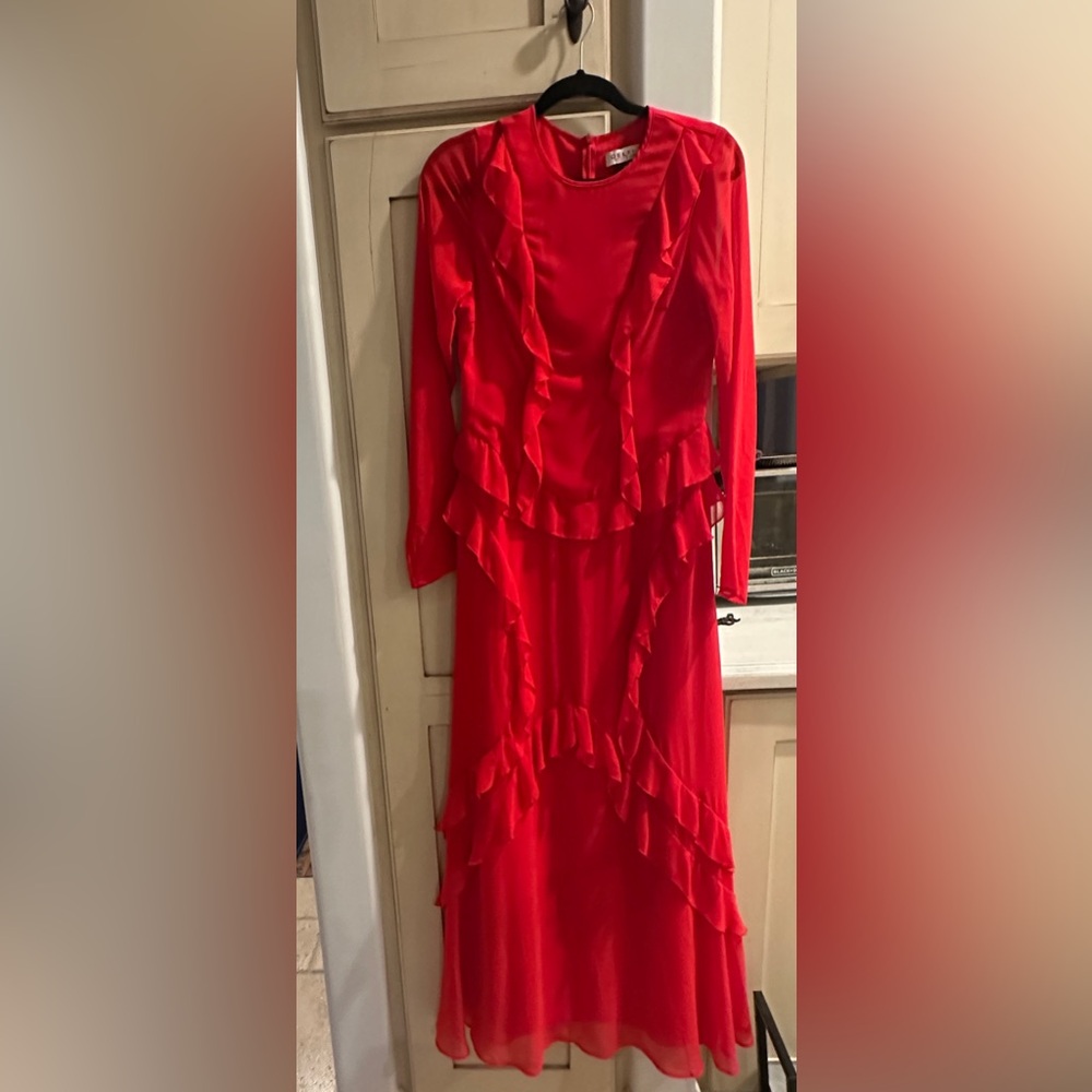 Delfi collective “Annika” red gown perfect for Valentine’s Day 🌹♥️ - Picture 6 of 7